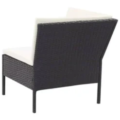 VIDAXL 3-tlg. Garten-Lounge-Set Mit Auflagen Poly Rattan Schwarz -Deutschland Garten Zier Verkaufs-Shop 28f04d78b205ae0a9a9b02b2f01d2649