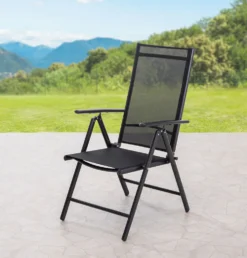 CHILLROI Aluminium Klappsessel Klappstuhl 2er Gartenstuhl Campingstuhl Hochlehner -Deutschland Garten Zier Verkaufs-Shop 2900702660ed1d8ce7f8c25e1c37c6db