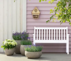 Dehner Gartenbank Mykonos, 2-Sitzer, Ca. 120 X 89 X 61 Cm, FSC® Akazienholz, Weiß -Deutschland Garten Zier Verkaufs-Shop 2965ca28a3b52eed3da7f8510ebd4ae2