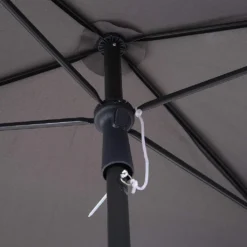 Outsunny Sonnenschirm Gartenschirm Strandschirm Balkonschirm Schirm Sonnenschutz Knickbar (Grau+Schwarz) -Deutschland Garten Zier Verkaufs-Shop 296a733e691a3a26c1cb46b236f2073b