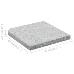 VidaXL Sonnenschirm-Gewichtsplatte Granit 25 Kg Quadratisch Grau -Deutschland Garten Zier Verkaufs-Shop 298889f92c197c4b5015a4ae4d196273