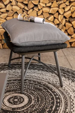 Garden Impressions Logan Relaxsessel Mit Fußbank Schwarz -Deutschland Garten Zier Verkaufs-Shop 29b651b7335fb2076ee162429319e980