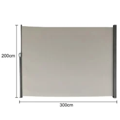 SVITA Seitenmarkise 200x300 Hellgrau Grau Sonnenschutz Sichtschutz -Deutschland Garten Zier Verkaufs-Shop 2a0c68aeefcbaa6860cc81cea347e76f