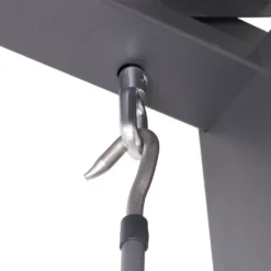 Pergola HWC-J32, Garten Lamellen-Pavillon, 11cm-Alu-Gestell 4x3m Dunkelgrau Mit Seitenwand + Moskitonetz Weiß -Deutschland Garten Zier Verkaufs-Shop 2aff5f40226af82dc9a89a6e0e38661b