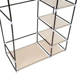 Tectake Stoffschrank 6 Fächer 107x175x45cm - Beige -Deutschland Garten Zier Verkaufs-Shop 2b3a9cbc353fea3628fe9cf9dc7e1389