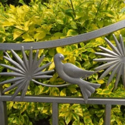 Stabile 2-Sitzer Garten Bank Metall Mit Schönen Verzierungen 110cm Eisenbank Anthrazit Grau NEU -Deutschland Garten Zier Verkaufs-Shop 2b43e6cfbf91a4b278ab876fdeae0657