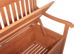 Garden Pleasure Holzbank/Truhenbank 2-Sitzer B 107 X H 90 X T 59 Cm, Geölt -Deutschland Garten Zier Verkaufs-Shop 2b9e003cb32efa1d0cf9c6ef02bc7a0a