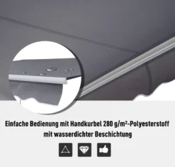 Outsunny Markise Alu-Markise Aluminium-Gelenkarm-Markise Sonnenschutz Balkon -Deutschland Garten Zier Verkaufs-Shop 2e90f106ba62bffad1b09c689380e5db