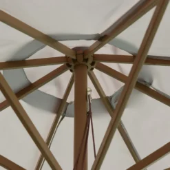 Outsunny Holz Sonnenschirm Holzschirm Gartenschirm Balkonschirm 3m Grau -Deutschland Garten Zier Verkaufs-Shop 2f02c117f4fe7c611180472b0c55133a