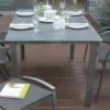 Gartentisch / Lofttisch MFG 160x90cm Alu Graphit / Topalit Betonoptik