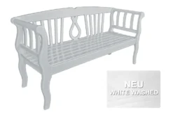 Garden Pleasure Arcadia Gartenbank Weiß Eukalyptusholz White Washed -Deutschland Garten Zier Verkaufs-Shop 2fab45b991437e41e32514794f368652