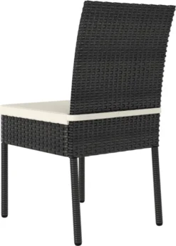 VidaXL Garten-Essstühle 4 Stk. Poly Rattan Schwarz -Deutschland Garten Zier Verkaufs-Shop 300e602d9bd0ca13df52216cd0682c58