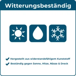 BLOME Sitzbank Helgoland - 3-Sitzer Gartenbank Für Garten, Balkon, Terrasse, Parkbank In Holzoptik, Germany -Deutschland Garten Zier Verkaufs-Shop 3016ad0bd09bed708ae15e70526103f9