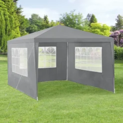 [casa.pro] Pavillon 400x300x255cm Gartenzelt Partyzelt Gartenpavillon Bierzelt Festzelt Dunkelgrau -Deutschland Garten Zier Verkaufs-Shop 30544b7740f723f0a2254012f7cc6851