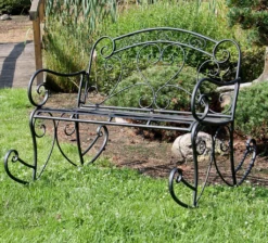 Schaukelbank Metall Gartenbank Sitzbank Parkbank Schaukelstuhl Bank Schwarz -Deutschland Garten Zier Verkaufs-Shop 306910a1d402edfab854aee81b687ea0