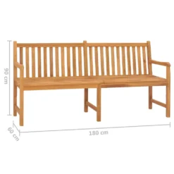 VidaXL Gartenbank 180 Cm Massivholz Teak -Deutschland Garten Zier Verkaufs-Shop 33a455e740ba31ac8a536450516b4d69