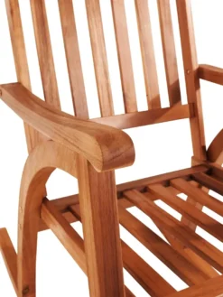 Merxx Schaukelstuhl Eukalyptus Natur 100 Cm X 58 Cm X 118 Cm -Deutschland Garten Zier Verkaufs-Shop 33d46374ab9ddea04ba10c5d929dd779