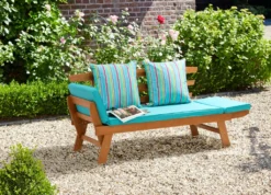 Greemotion Multifunktionsbank Tobago Aus Akazie - Natur, Blau -Deutschland Garten Zier Verkaufs-Shop 343c1ff8fd0833102586883d30bd327d