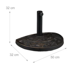 Relaxdays Sonnenschirmständer Halbrund -Deutschland Garten Zier Verkaufs-Shop 347fd163bdf75c6a2cacc32843f2e718