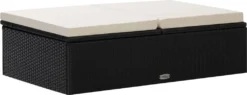 VidaXL 2-tlg. Garten-Lounge-Set Mit Auflagen Poly Rattan Schwarz -Deutschland Garten Zier Verkaufs-Shop 34e44cd80307225a45319e7169a78c46