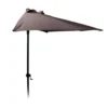 Sonnenschirm 250 Cm - HALBRUND - Farbe: Anthrazit (FC3000200)