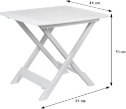 Klapptisch Beistelltisch Klappbar 50x45x43 Cm Balkontisch Campingtisch Gartentisch Kunststoff, Farbe:weiß -Deutschland Garten Zier Verkaufs-Shop 356b8ff891505d183ddec346e1ee417d