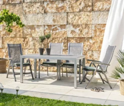 Dehner Klappsessel Chicago, Hochlehner, 109 X 63 X 68 Cm, Aluminium/Textilene, Grau -Deutschland Garten Zier Verkaufs-Shop 363d296e5fbbe7c7fe87ec5a9fa4a0cb