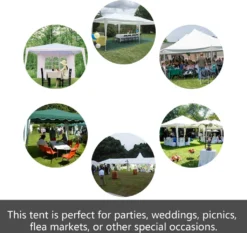 Yakimz Pavillon Verbolzung Festzelt Partyzelt Außenveranstaltungen Stahlrohre 3x6m Weiß -Deutschland Garten Zier Verkaufs-Shop 368b3376b573be7e8a95ef5af28b1230