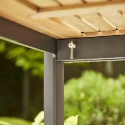 Zurigo Auszietisch 180/240x90cm Teakholz / Anthrazit -Deutschland Garten Zier Verkaufs-Shop 371fa9803816734780d50a493d7ca3e7