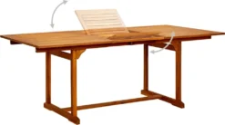 VidaXL Garten-Esstisch (150-200)x100x75 Cm Massivholz Akazie -Deutschland Garten Zier Verkaufs-Shop 378cb2592c1c1d6189f1bf8bf2b6fd79