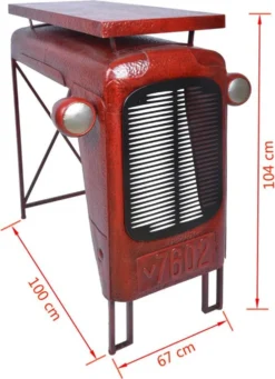 Esschert Design Traktortisch Rot; IH033 -Deutschland Garten Zier Verkaufs-Shop 378fe5aa2469f9f912a4b4b5c265e243