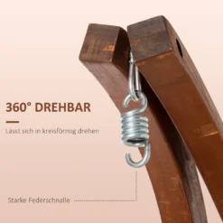 Outsunny Hängestuhlgestell Aus Lärchenholz Hängesesselgestell Hängestuhl Ständer Max. 120 Kg Freistehend Outdoor Indoor Natur 127 X 162 X 211 Cm -Deutschland Garten Zier Verkaufs-Shop 37ed0c95c0adde44f61da4e3495b5dea