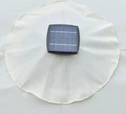 Outsunny Sonnenschirm Mit LED Solar 4,5m Doppelsonnenschirm Gartenschirm Marktschirm Terrassenschirm Oval Schwarz+Cremeweiß -Deutschland Garten Zier Verkaufs-Shop 385553d565b96f529da44c4fd4feba27