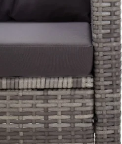 VidaXL 2-Sitzer-Gartensofa Mit Kissen Grau 124 Cm Poly Rattan -Deutschland Garten Zier Verkaufs-Shop 39232ce934408e69d96c6745b64cdec4