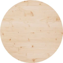 VidaXL Tischplatte Ø80x2,5 Cm Massivholz Kiefer