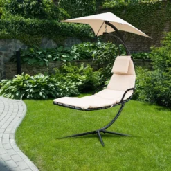 HOME DELUXE - Schwebeliege San Remo Hängeliege Gartenliegen Sonneliege