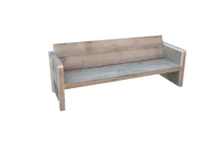 Wood4You Gartenbank Holz "Vlieland" - Wetterfest Massivholz Rustikal - Holzbank Sitzbank Balkonmöbel Terassenmöbel Ohne Kissen - DIY Baumbank Mit Lehne - Gerüstholz -Deutschland Garten Zier Verkaufs-Shop 39c73a6acb9ad26dab4f81b82d0bef23