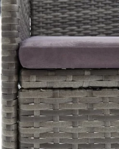 VidaXL Garten-Essstühle 4 Stk. Poly Rattan Grau -Deutschland Garten Zier Verkaufs-Shop 3a0516b114fb5fb2ea2786c1634920b6