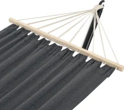 Hängematte Mit Gestell Hängeschaukel 200 X 100 Cm Indoor Outdoor Baumwolle Bis 120 Kg Dunkelgrau -Deutschland Garten Zier Verkaufs-Shop 3b1735e472b99af4f653611e4256b22c