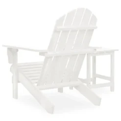 VidaXL Adirondack-Gartenstuhl Mit Tisch Massivholz Tanne Weiß -Deutschland Garten Zier Verkaufs-Shop 3b4464345a0fea150de57b7e34959e78