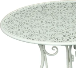 Landhaus Balkon Tisch Rund 60cm Bistrotisch Shabby Look Garten Terrasse Metall -Deutschland Garten Zier Verkaufs-Shop 3bfd98b68208013211515381ac784453