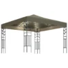 VidaXL Pavillon Mit LED-Lichterkette 3x3 M Taupe