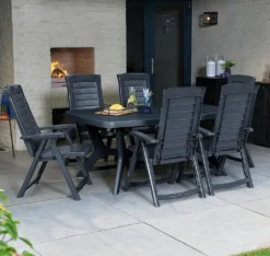 Allibert Aruba Klappsessel Graphite; 221068 -Deutschland Garten Zier Verkaufs-Shop 3c92d4a4867d5683b09ba4e4b868d90d