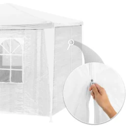 Tectake Garten Pavillon 9x3m Mit 8 Seitenteilen - Weiß -Deutschland Garten Zier Verkaufs-Shop 3cc8fa5d37ec18f52a96ec75dca7905d