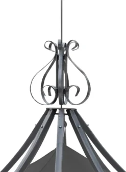 Pergola Almeria, Rundpavillon Garten Pavillon, Stabiles Stahl-Gestell Ø 3m Grau -Deutschland Garten Zier Verkaufs-Shop 3ceef48ac32b362c00f7f962cce6c449