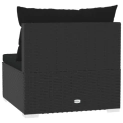 VidaXL 4-Sitzer-Sofa Mit Kissen Schwarz Poly Rattan -Deutschland Garten Zier Verkaufs-Shop 3cf8e081177c83233f982a223107804d