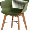 Hartman Outdoor 2er Set Gartenstühle Jill Wood Natur/Dunkelgrün