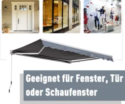 Outsunny Markise Alu-Markise Aluminium-Gelenkarm-Markise Sonnenschutz Balkon -Deutschland Garten Zier Verkaufs-Shop 3e6fc5eafd8bb4a37861166d5b55cc3c