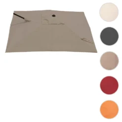 Ersatz-Bezug Für Ampelschirm HWC-A39, Sonnenschirmbezug Ersatzbezug, 3x3m (Ø4,24m) Polyester 2,8kg Taupe-braun -Deutschland Garten Zier Verkaufs-Shop 3feef444e4fbbf9cf31b374af0619609