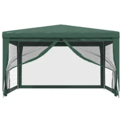 VidaXL Partyzelt Mit 4 Mesh-Seitenwänden Grün 4x4 M HDPE -Deutschland Garten Zier Verkaufs-Shop 4014de88c6fe3265da57e7873eb84cc8